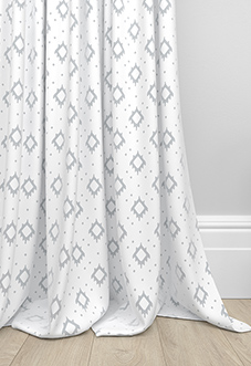 Huaraz Velvet, Light Grey - Made to Measure Curtains